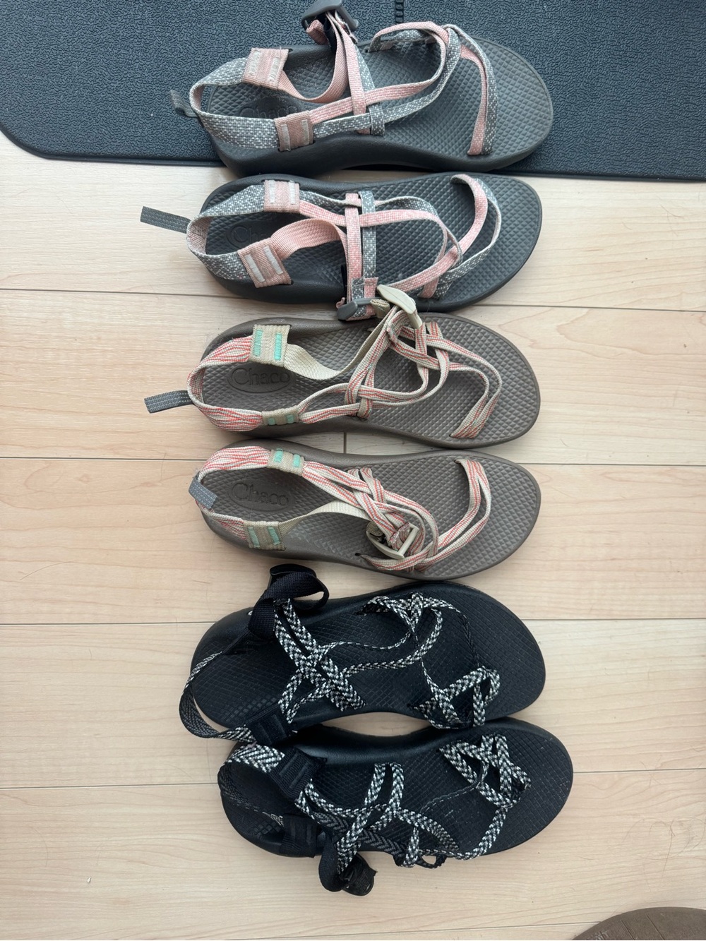 LOTS OF 3 Chaco Women's Sandals in Pink/Gray and Black